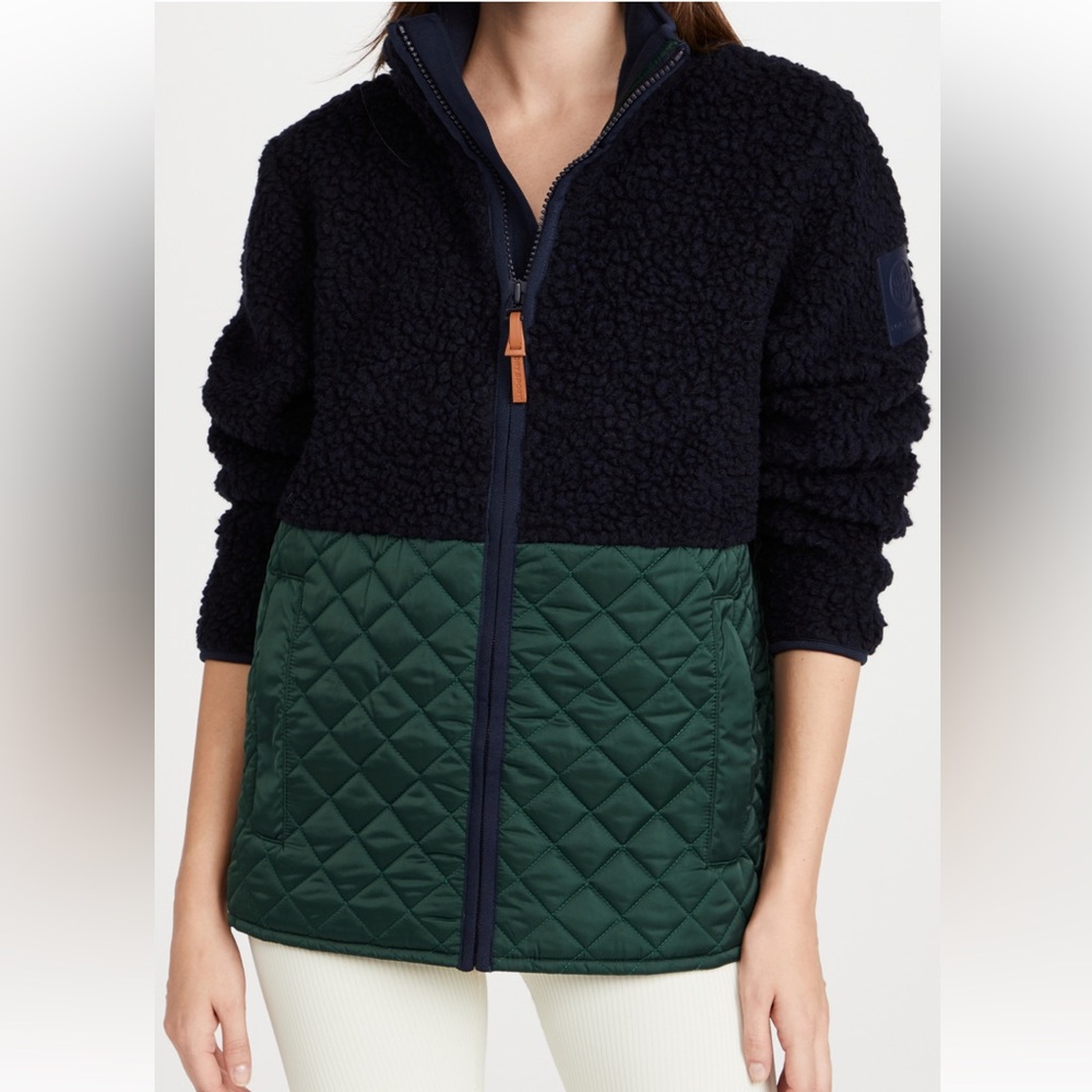 Tory Burch Sport Quilted Sherpa Jacket